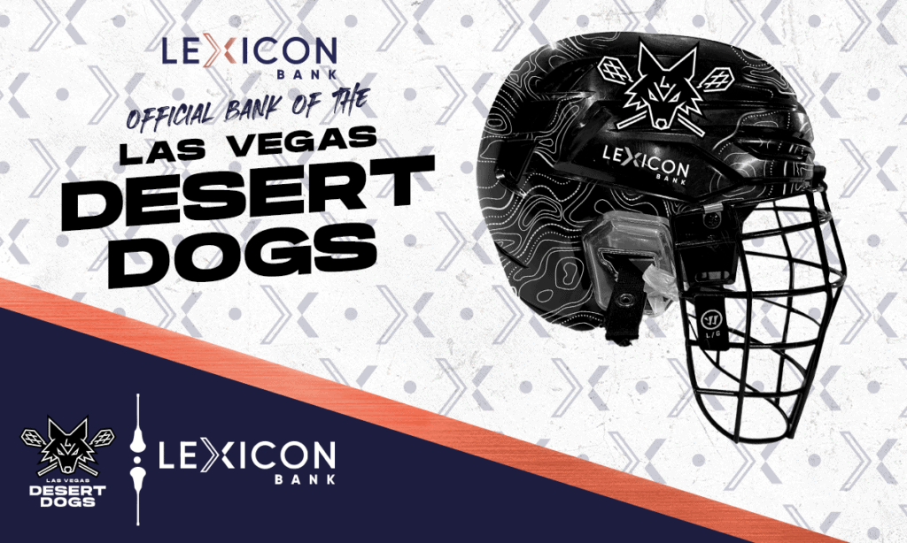 Lexicon Bank Partners with Las Vegas Desert Dogs Lacrosse Team as Official Bank and Official Helmet Partner