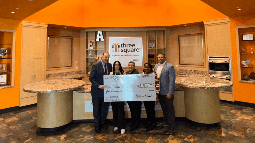 Lexicon Bank Donates to Three Square to Support Southern Nevada Families in Need