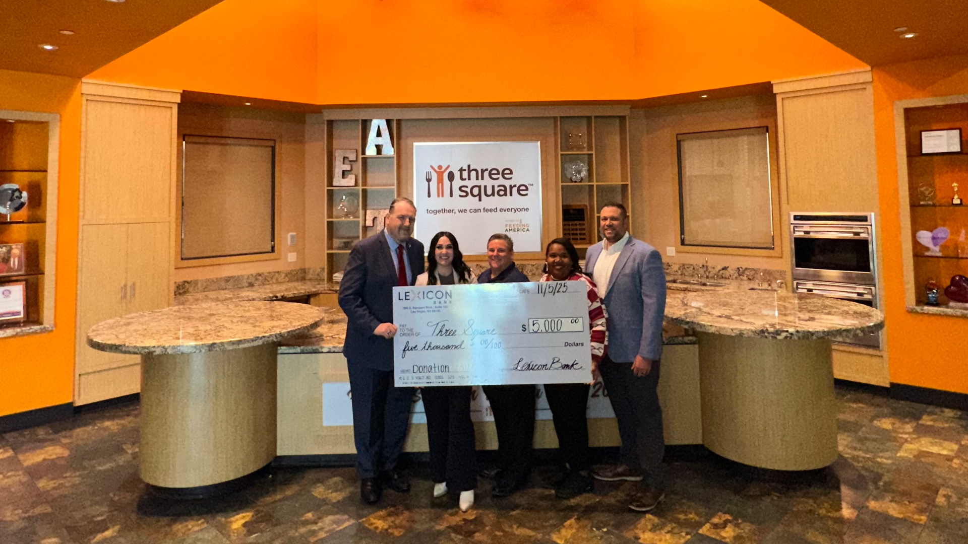 Lexicon Bank Donates to Three Square to Support Southern Nevada Families in Need