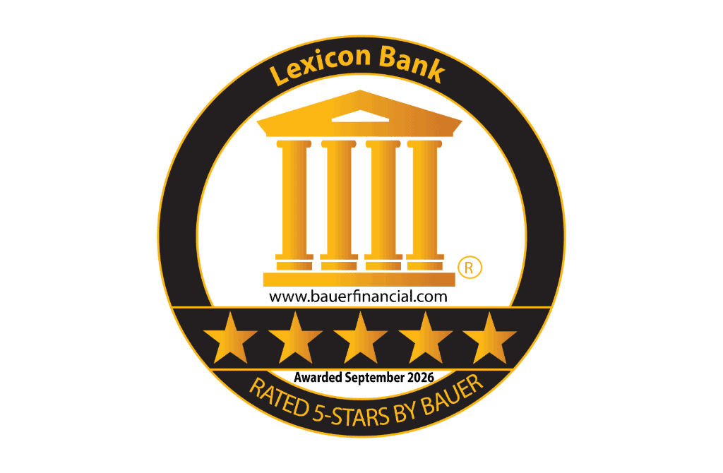 Lexicon Bank Maintains BauerFinancial 5-Star Superior Rating for 19 Consecutive Quarters